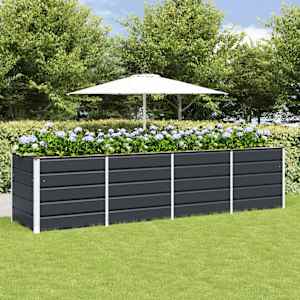 Cvetlično korito Antracit 240 x 80 x 75 cm Jeklo