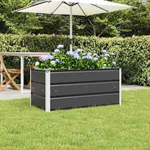 Cvetlično korito Antracit 100 x 50 x 45 cm Cinkana jeklena