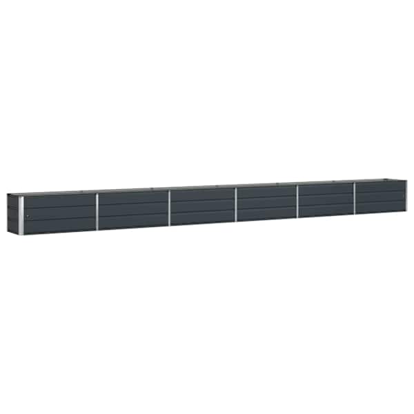 vidaXL Taimekast Antratsiit 580 x 50 x 45 cm Tsinkteras