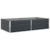 vidaXL Taimekast Antratsiit 195 x 100 x 45 cm Tsingitud teras