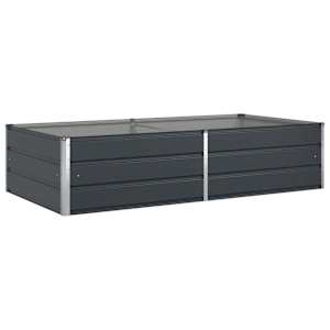 vidaXL Taimekast Antratsiit 195 x 100 x 45 cm Tsingitud teras