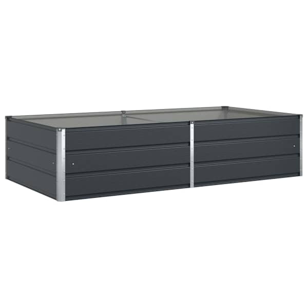 vidaXL Taimekast Antratsiit 195 x 100 x 45 cm Tsingitud teras