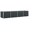 vidaXL Taimekast Antratsiit 385 x 100 x 75 cm Tsingitud teras