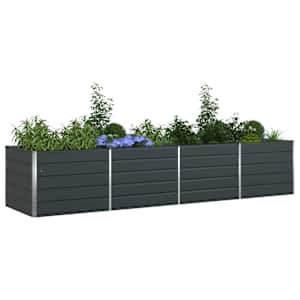 Truhlík Antracit 385 x 100 x 75 cm Pozinkovaná ocel - obrázek 3