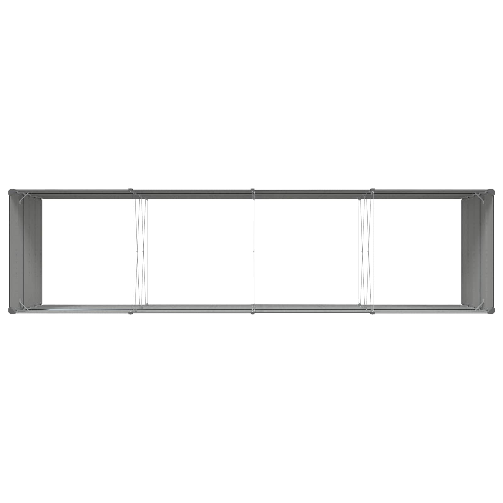 Cvetlično korito Antracit 195 x 100 x 45 cm Cinkana jeklena - slika 7