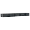 vidaXL Taimekast Antratsiit 480 x 100 x 45 cm Tsingitud teras