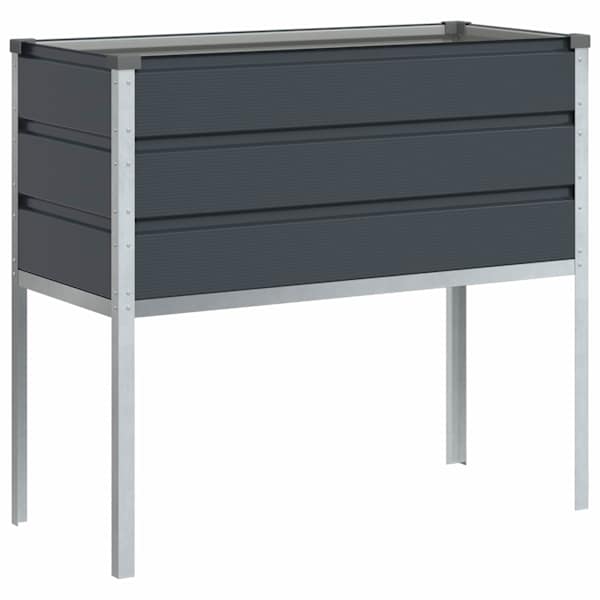 vidaXL Taimekast Antratsiit 100 x 45 x 90 cm Tsinkteras