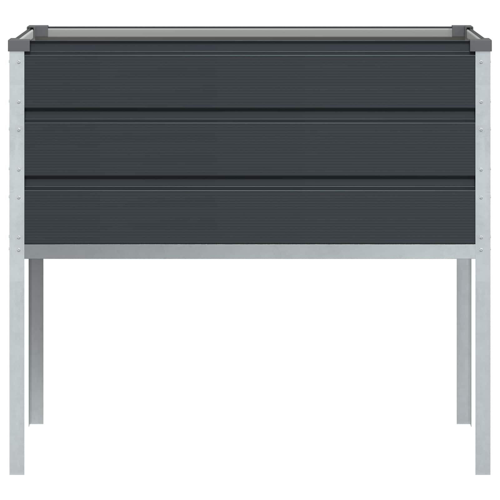 Cvetlično korito Antracit 100 x 45 x 90 cm Cinkana jeklena - slika 4