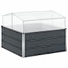 vidaXL Taimekast Antratsiit 100 x 100 x 77 cm Tsingitud teras