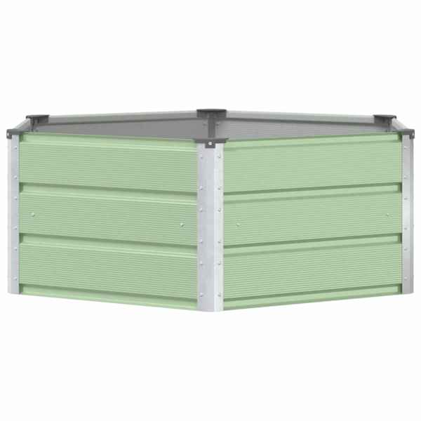 vidaXL Taimekast Pastellroheline 129 x 129 x 45 cm Teras