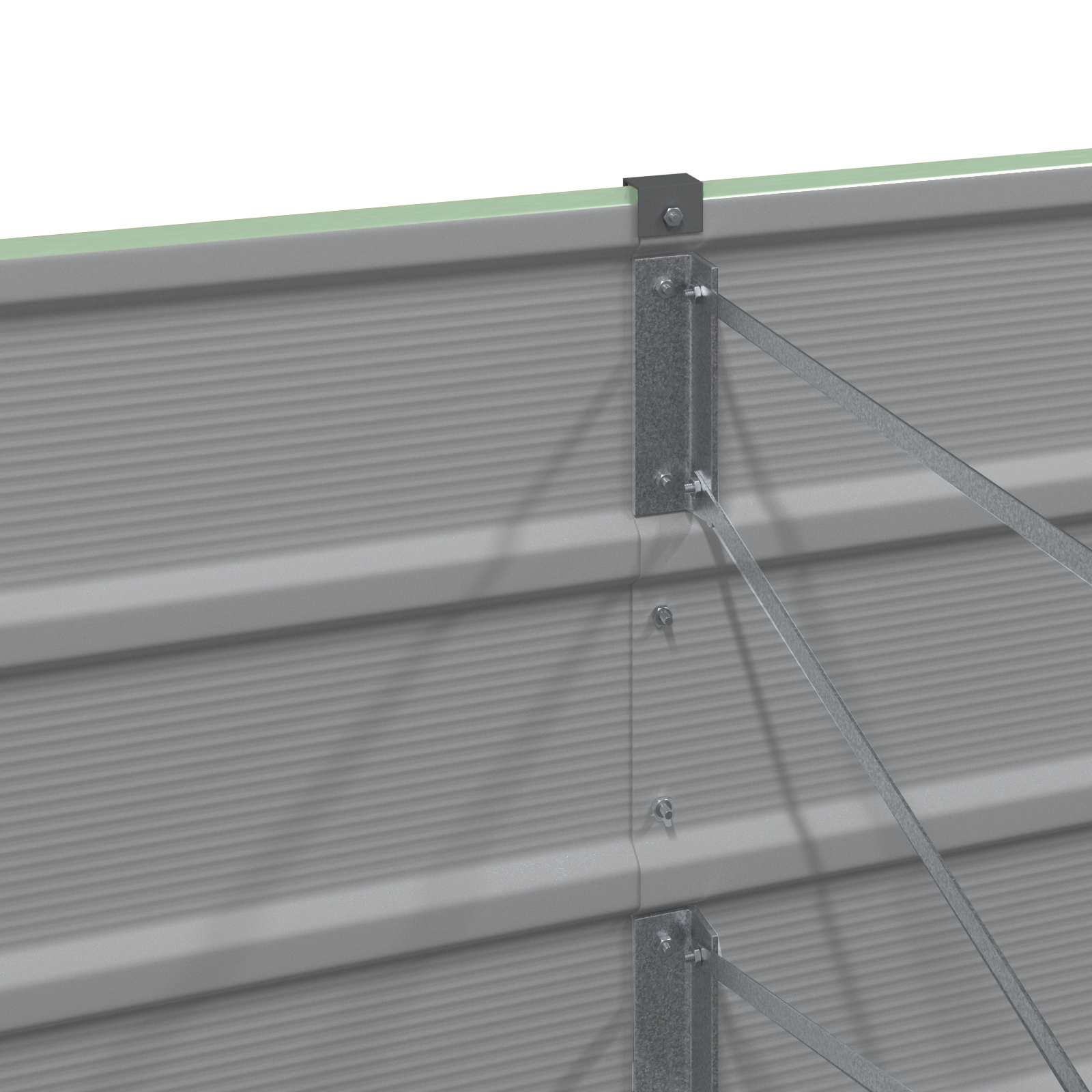 Plantenbak Groen 160 x 40 x 45 cm Staal image 5