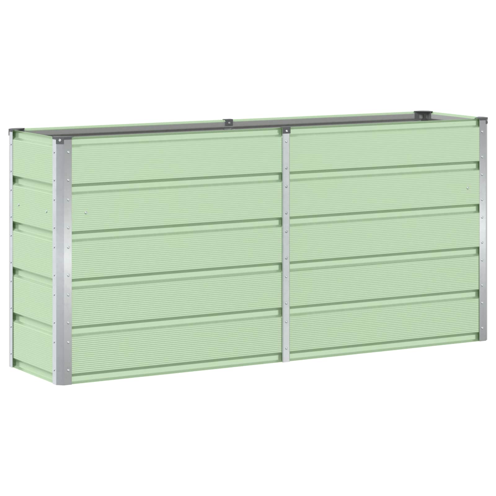 Thumbnail - vidaXL Pflanzkübel Grün 160 x 40 x 75 cm Stahl