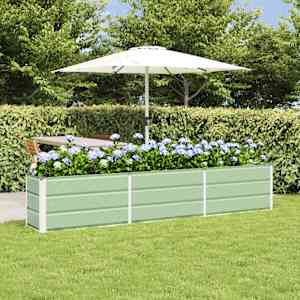 Cvetlično korito Zelena 240 x 40 x 45 cm Jeklo