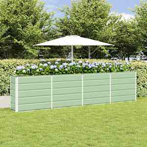 Cvetlično korito Zelena 160 x 40 x 75 cm Jeklo