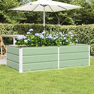 Cvetlično korito Zelena 160 x 80 x 45 cm Jeklo