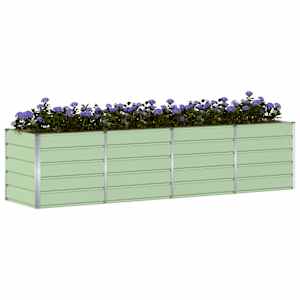 Truhlík Zelená 320 x 80 x 75 cm Ocel - obrázek 3