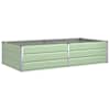 vidaXL Taimekast Pastellroheline 195 x 100 x 45 cm Tsingitud teras