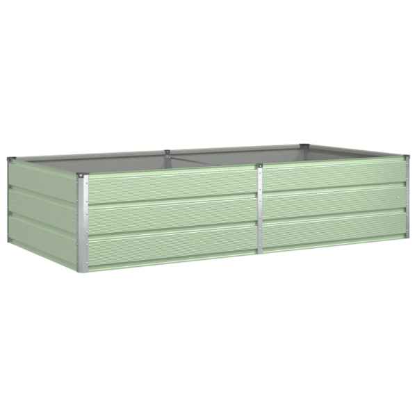 vidaXL Taimekast Pastellroheline 195 x 100 x 45 cm Tsingitud teras