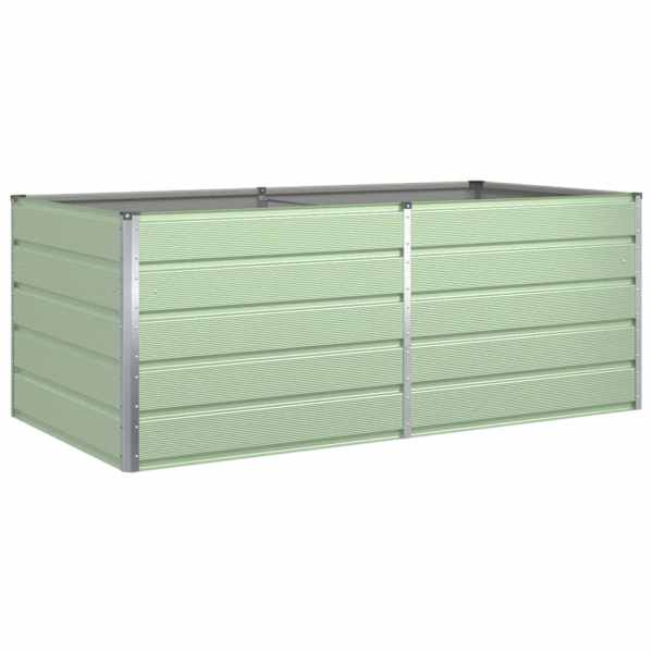 vidaXL Taimekast Pastellroheline 195 x 100 x 75 cm Tsingitud teras