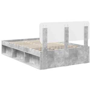 Rám postele s čelo Beton 120 x 200 cm Masivní borové dřevo - obrázek 9
