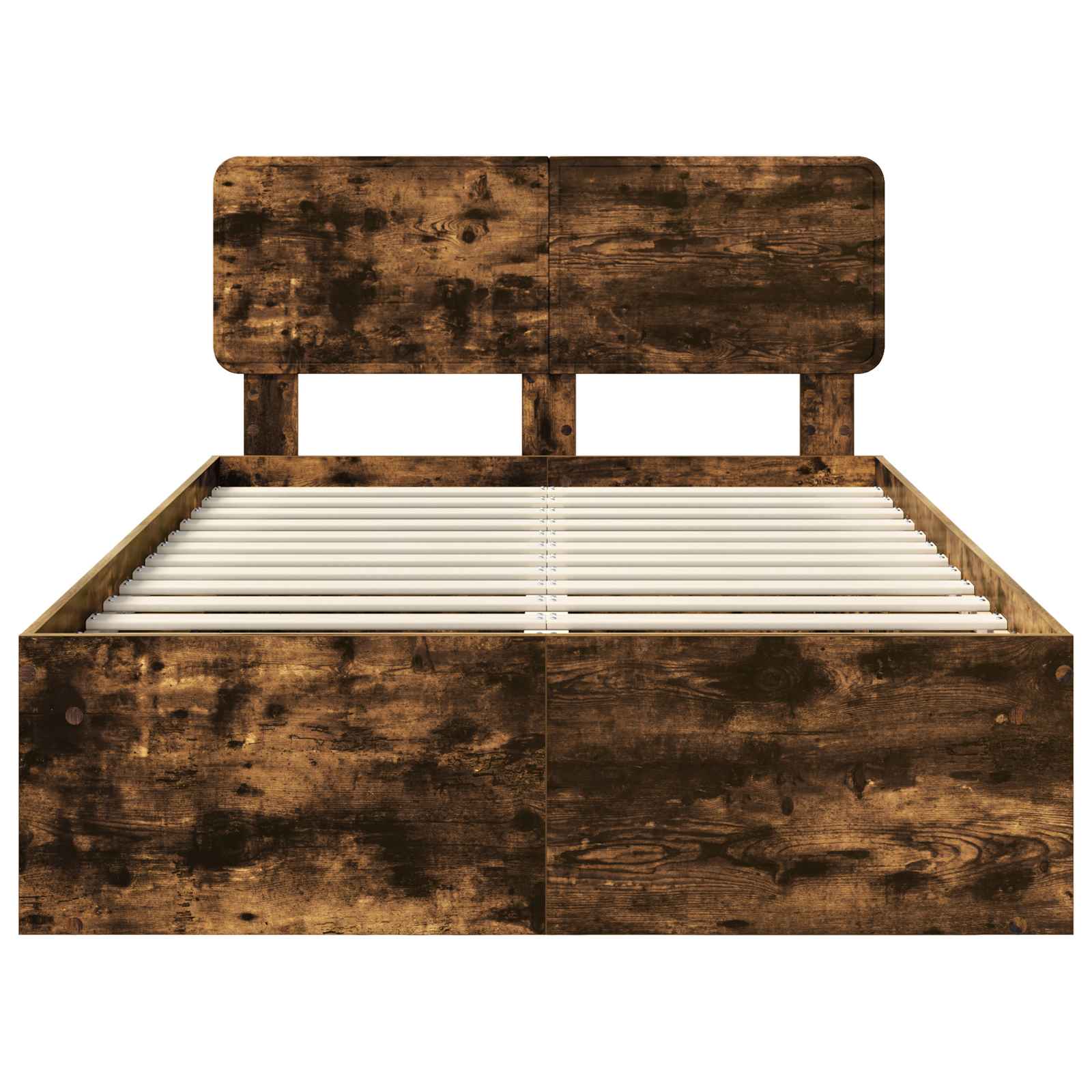 Sengestamme med hodegjerde Røkt eik 120 x 200 cm Massiv furu - Bilde 7