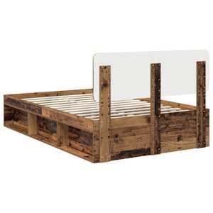 Rám postele Staré dřevo 120 x 190 cm Masivní borové dřevo - obrázek 9