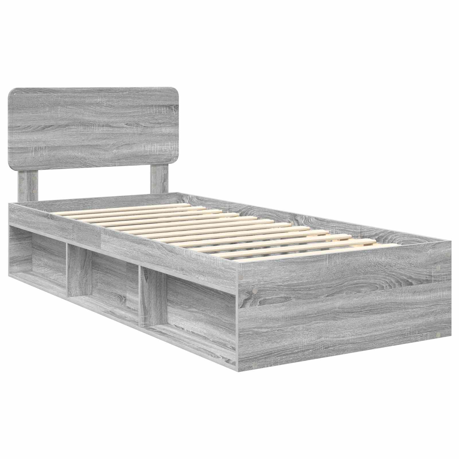 Bedframe Grijs Sonoma 90 x 200 cm Massief grenenhout image 4