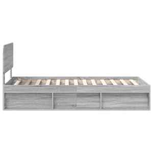 Rám postele s čelo Šedá Sonoma 90 x 200 cm Masivní borové dřevo - obrázek 8