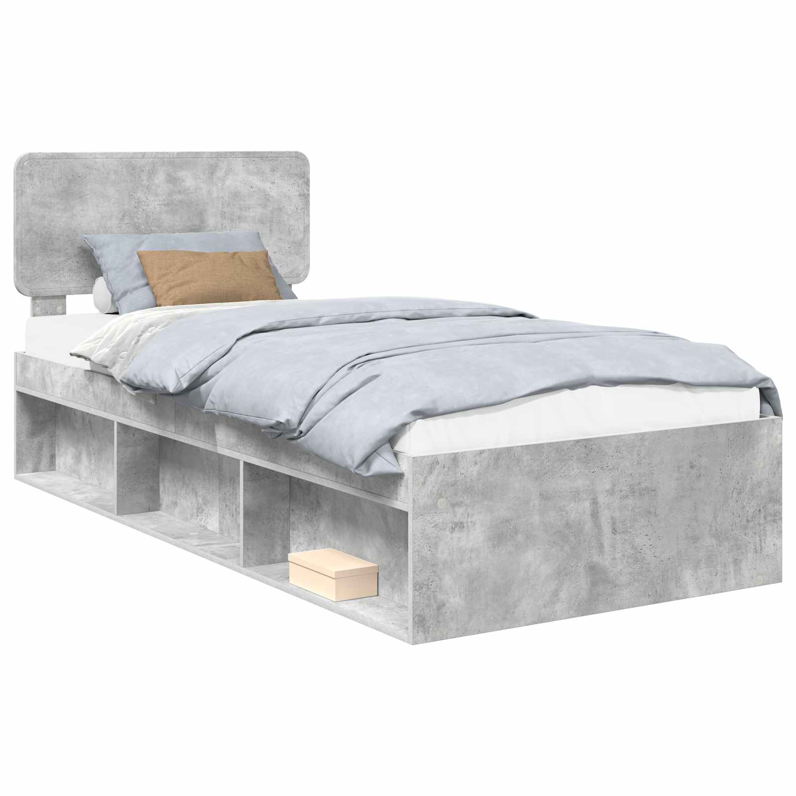 Bedframe Concerte Grijs 90 x 190 cm Massief grenenhout image 2
