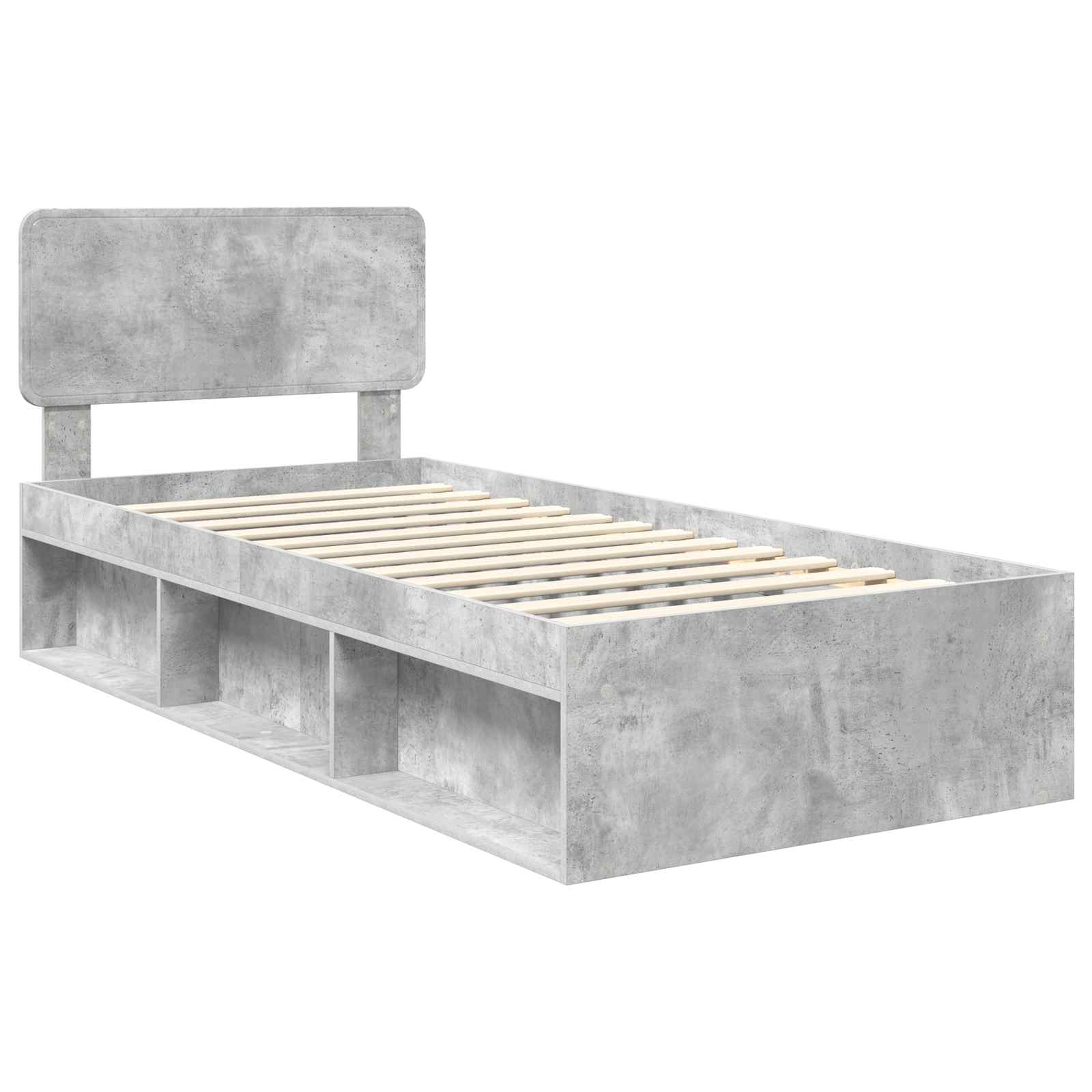 Bedframe Concerte Grijs 90 x 190 cm Massief grenenhout image 4