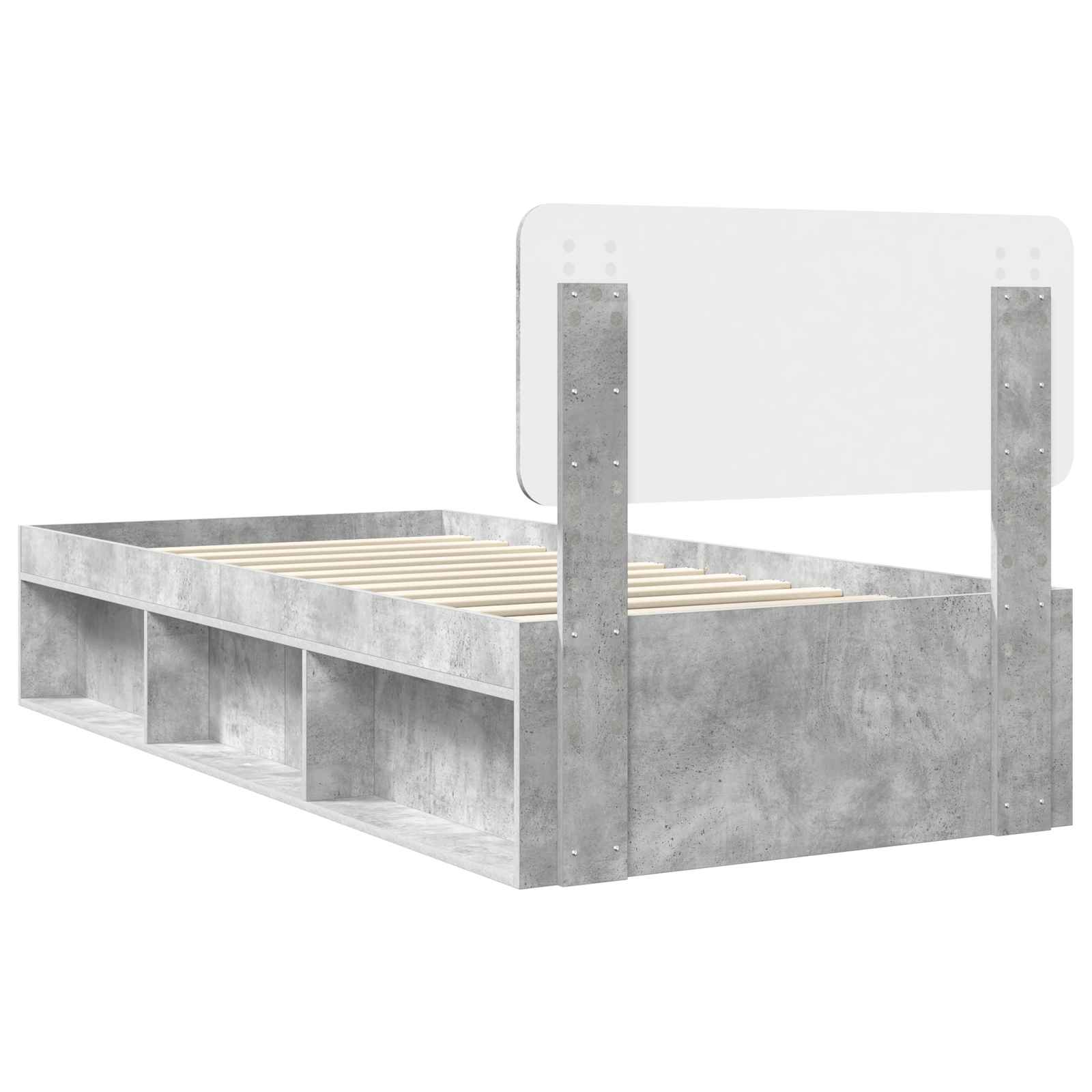 Bedframe Concerte Grijs 90 x 190 cm Massief grenenhout image 9