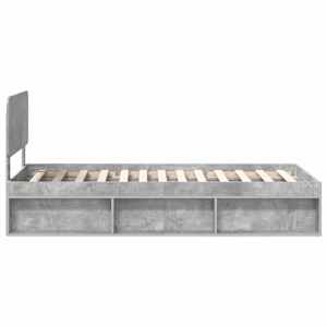 Rám postele Betonově šedá 90 x 190 cm Masivní borové dřevo - obrázek 8