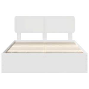Rám postele se zásuvkou Bílý 160 x 200 cm Dřevěný materiál - obrázek 8