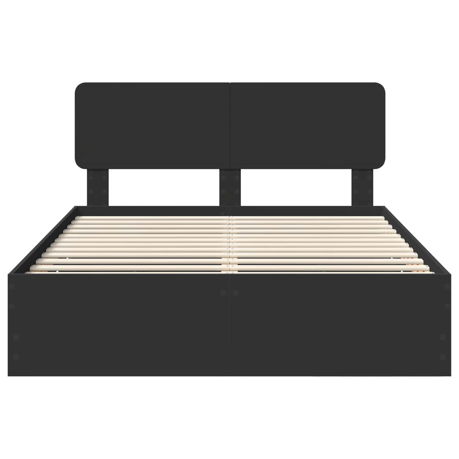 Voodi raam sahtliga peaga Must 150 x 200 cm Inseneripuit 123 Kõik vajalik sinu aeda ja koju! Voodi raam sahtliga peaga Must 150 x 200 cm Inseneripuit - Image 8