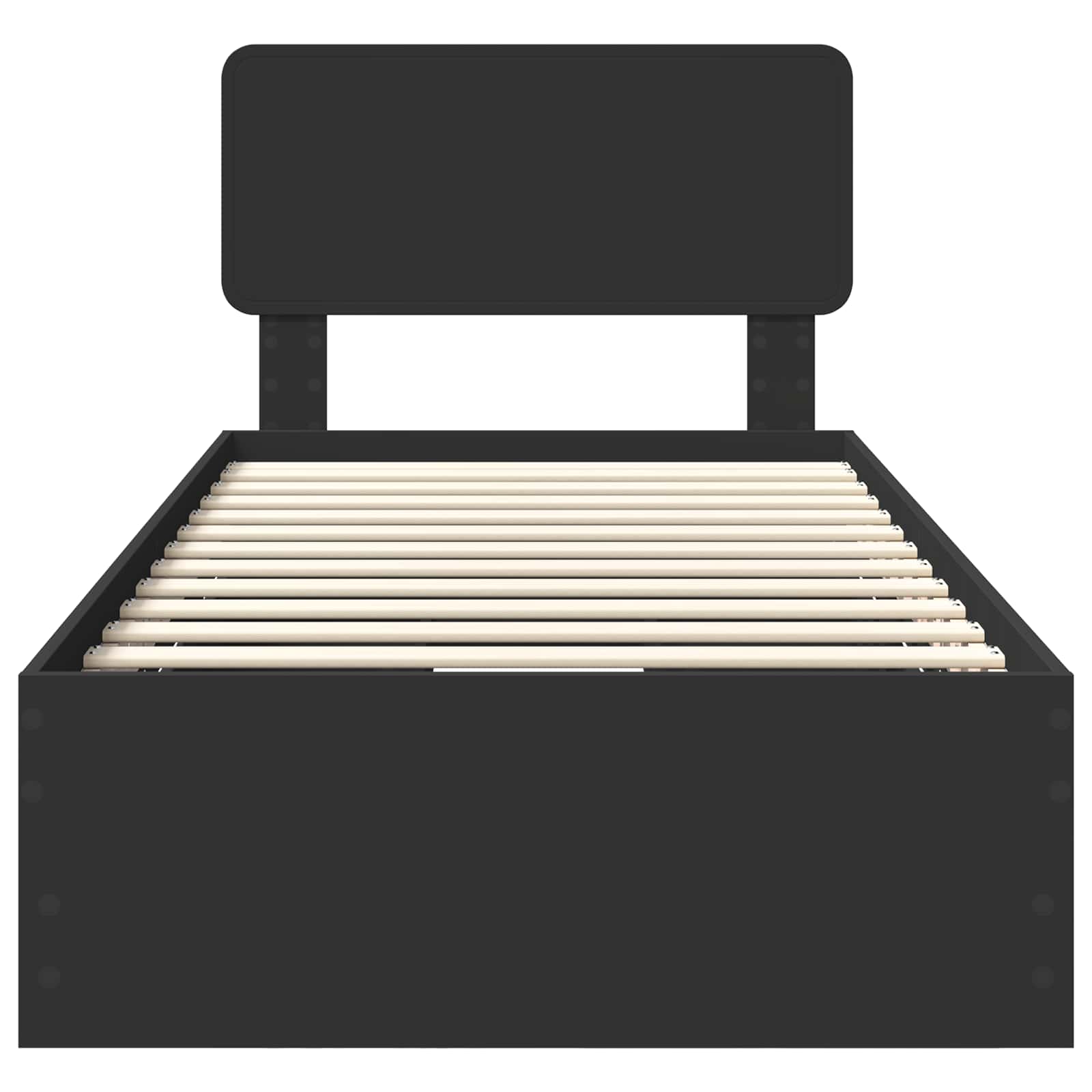 Voodi raam sahtliga peaga Must 90 x 190 cm Inseneripuit 146 Kõik vajalik sinu aeda ja koju! Voodi raam sahtliga peaga Must 90 x 190 cm Inseneripuit - Image 8