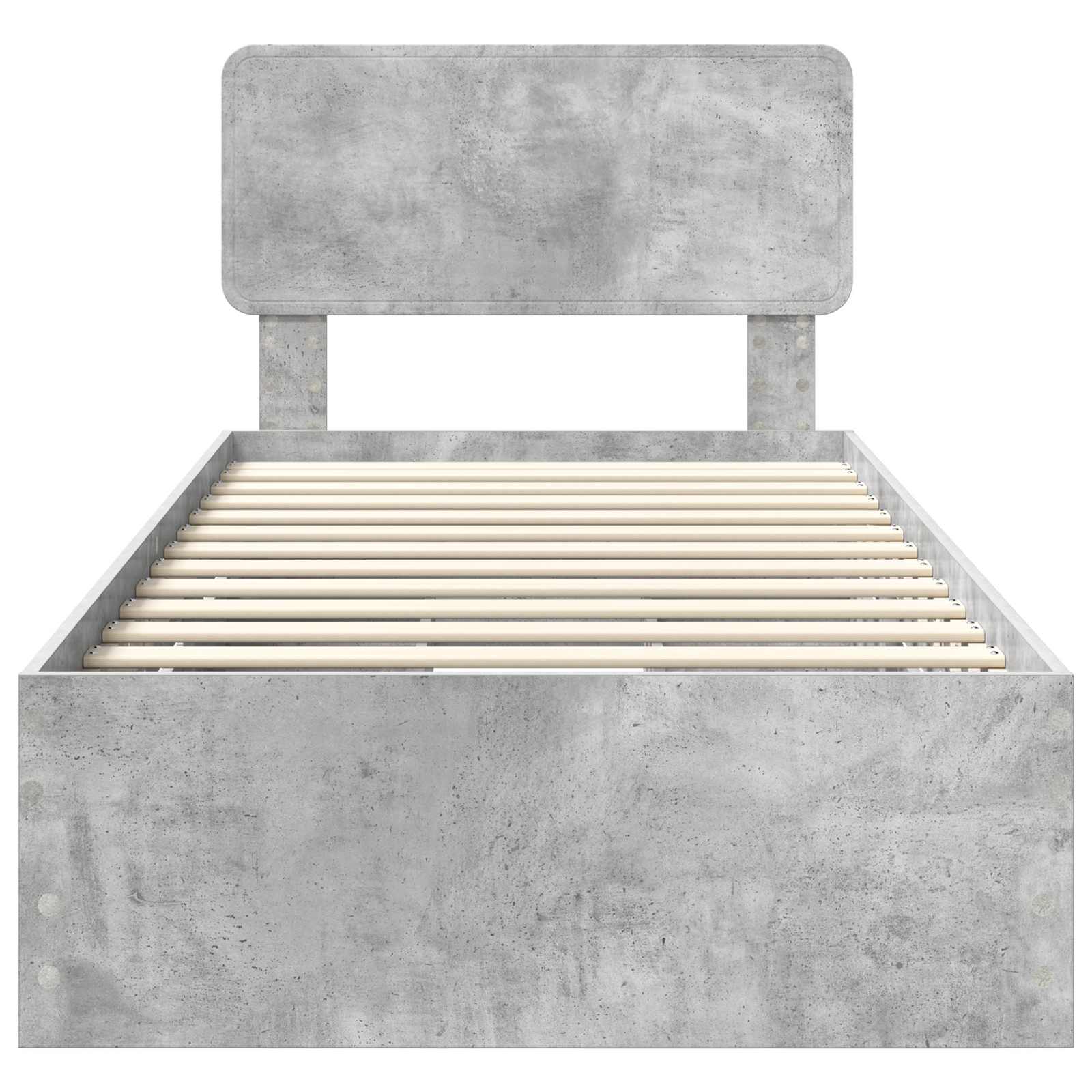 Voodi raam sahtliga peaga Betoonhall 75 x 190 cm Inseneripuit 238 Kõik vajalik sinu aeda ja koju! Voodi raam sahtliga peaga Betoonhall 75 x 190 cm Inseneripuit - Image 8