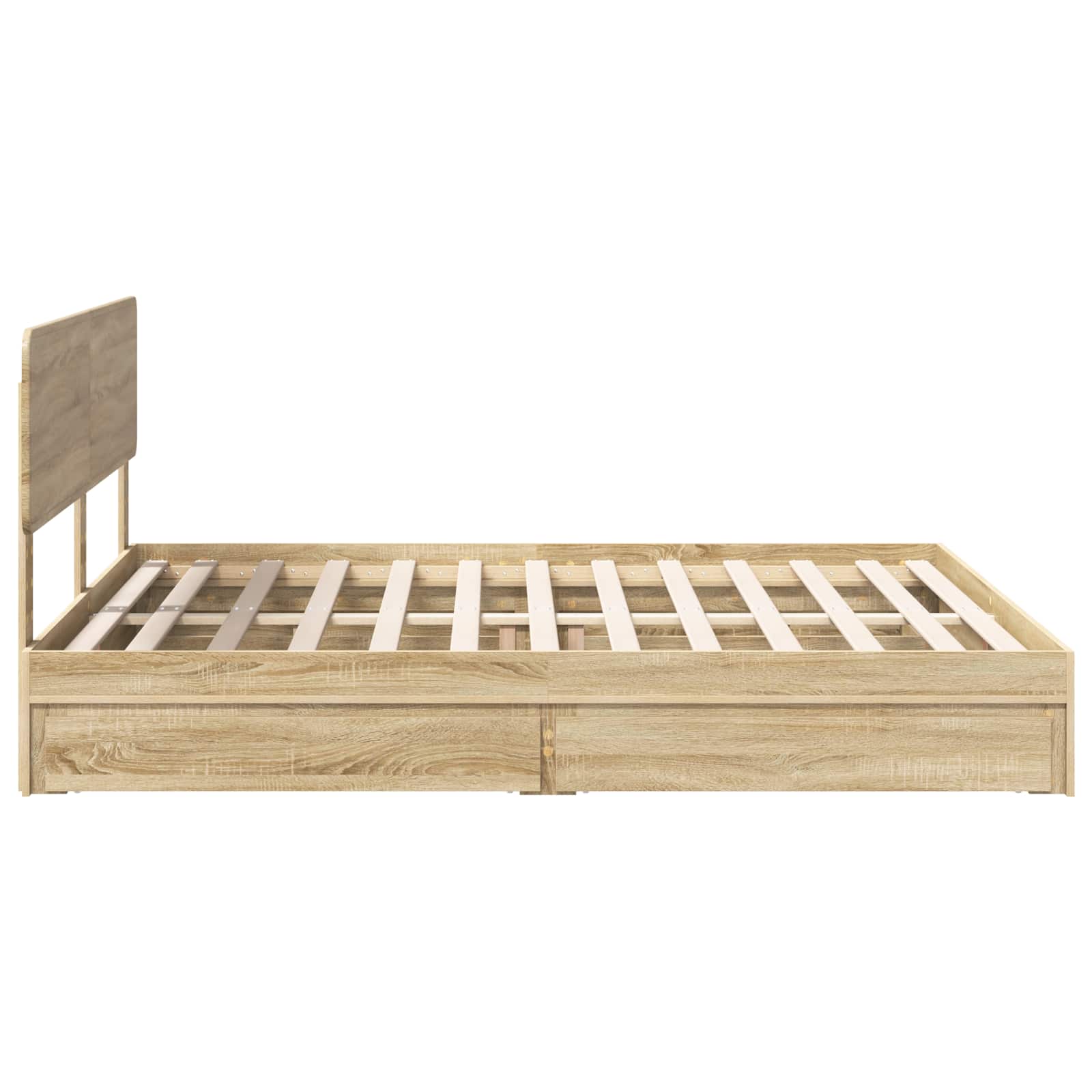 Opslag bed met lade Sonoma Eiken 180 x 200 cm Bewerkt hout | luizaXL | Dé meubelwinkel voor elk interieur Opslag bed met lade Sonoma Eiken 180 x 200 cm Bewerkt hout - Afbeelding 9