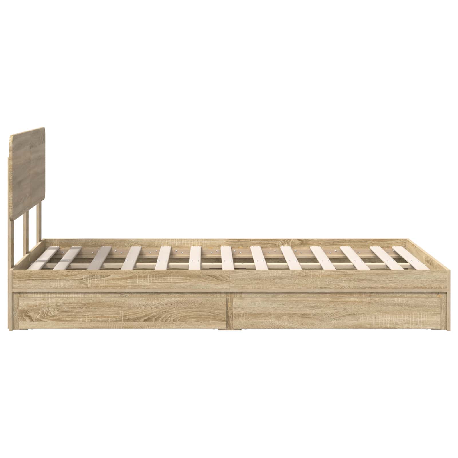 Opslag bed met lade Sonoma Eiken 135 x 190 cm Bewerkt hout | luizaXL | Dé meubelwinkel voor elk interieur Opslag bed met lade Sonoma Eiken 135 x 190 cm Bewerkt hout - Afbeelding 9