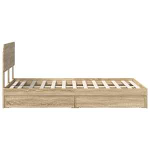 Postel s úložným prostorem s čelo Sonoma dub 120 x 190 cm - obrázek 9