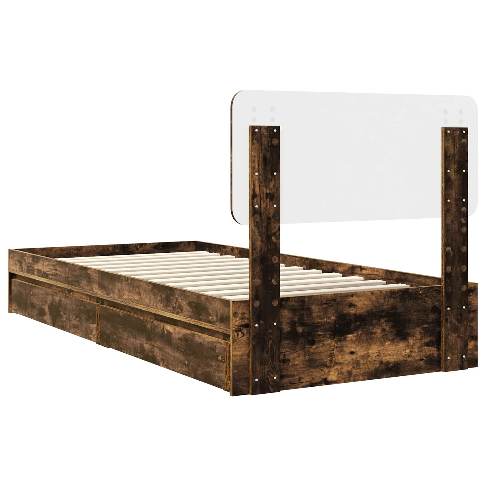 Laos voodi peaga Suitsetatud tamm 100 x 200 cm Tehispuit 10 Kõik vajalik sinu aeda ja koju! Laos voodi peaga Suitsetatud tamm 100 x 200 cm Tehispuit - Image 10