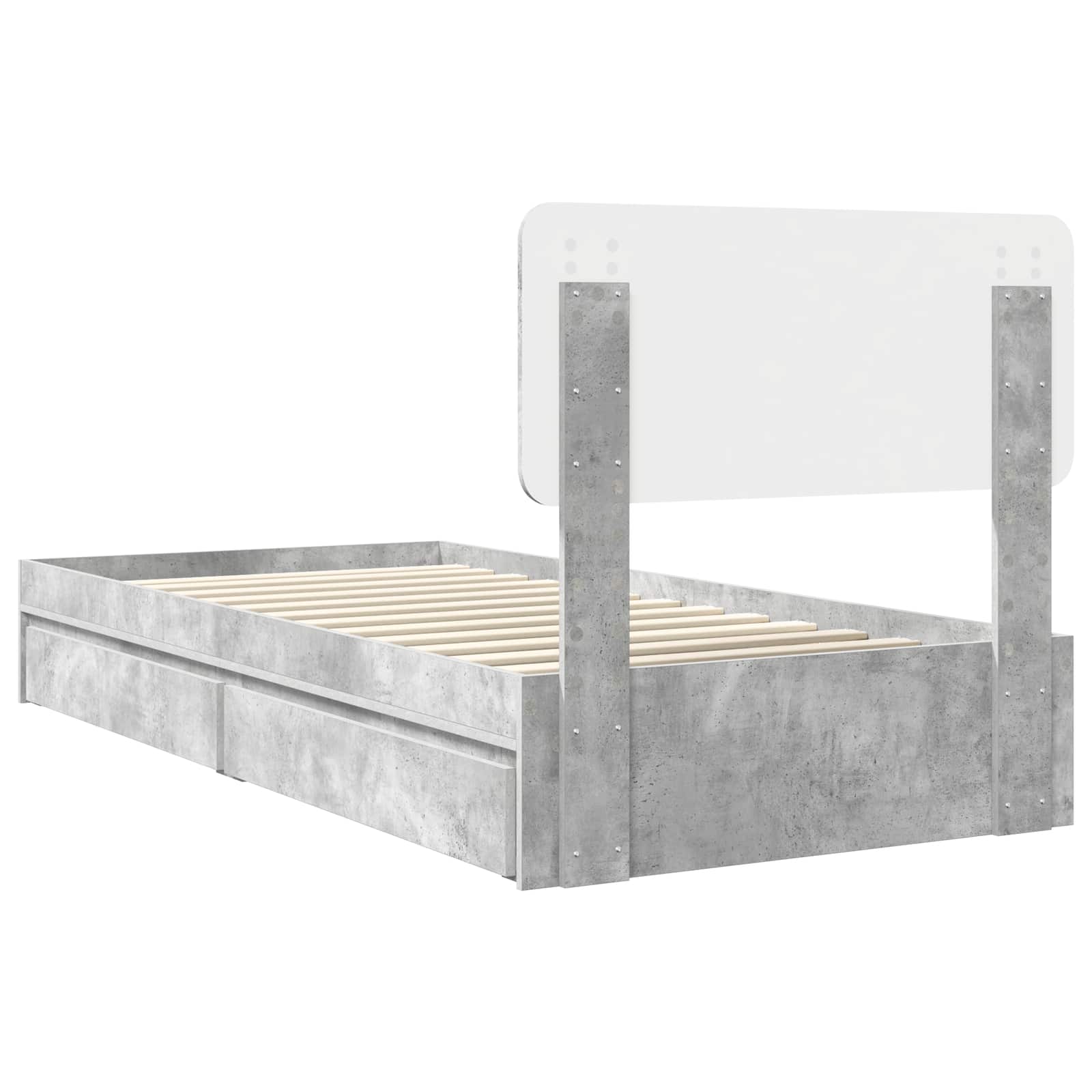 Laos voodi peaga sahtliga Betoonhall 90 x 190 cm Tehispuit 10 Kõik vajalik sinu aeda ja koju! Laos voodi peaga sahtliga Betoonhall 90 x 190 cm Tehispuit - Image 10