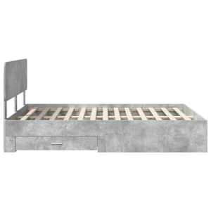 Rám postele s čelo Betonově šedá 160 x 200 cm kompozitní dřevo - obrázek 9