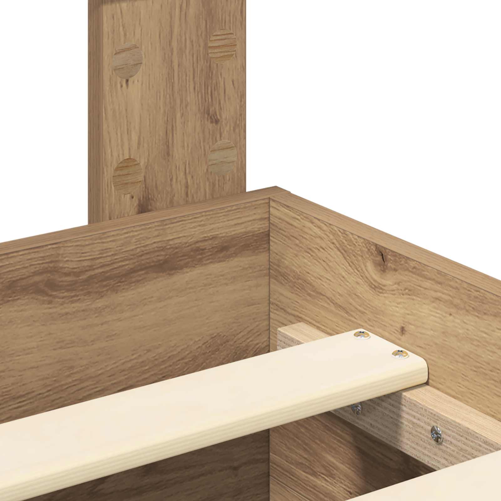 Voodi raam peaga sahtliga Käsitööpuu 140 x 190 cm Tehispuit 103 Kõik vajalik sinu aeda ja koju! Voodi raam peaga sahtliga Käsitööpuu 140 x 190 cm Tehispuit - Image 11