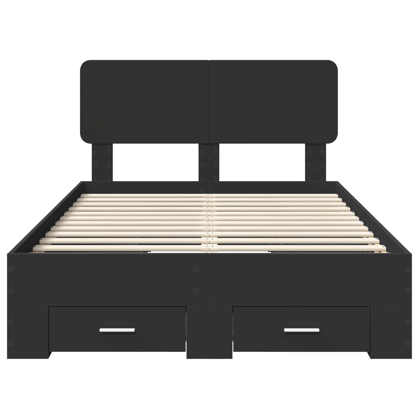 Voodi raam peaga sahtliga Must 120 x 200 cm Tehispuit 8 Kõik vajalik sinu aeda ja koju! Voodi raam peaga sahtliga Must 120 x 200 cm Tehispuit - Image 8