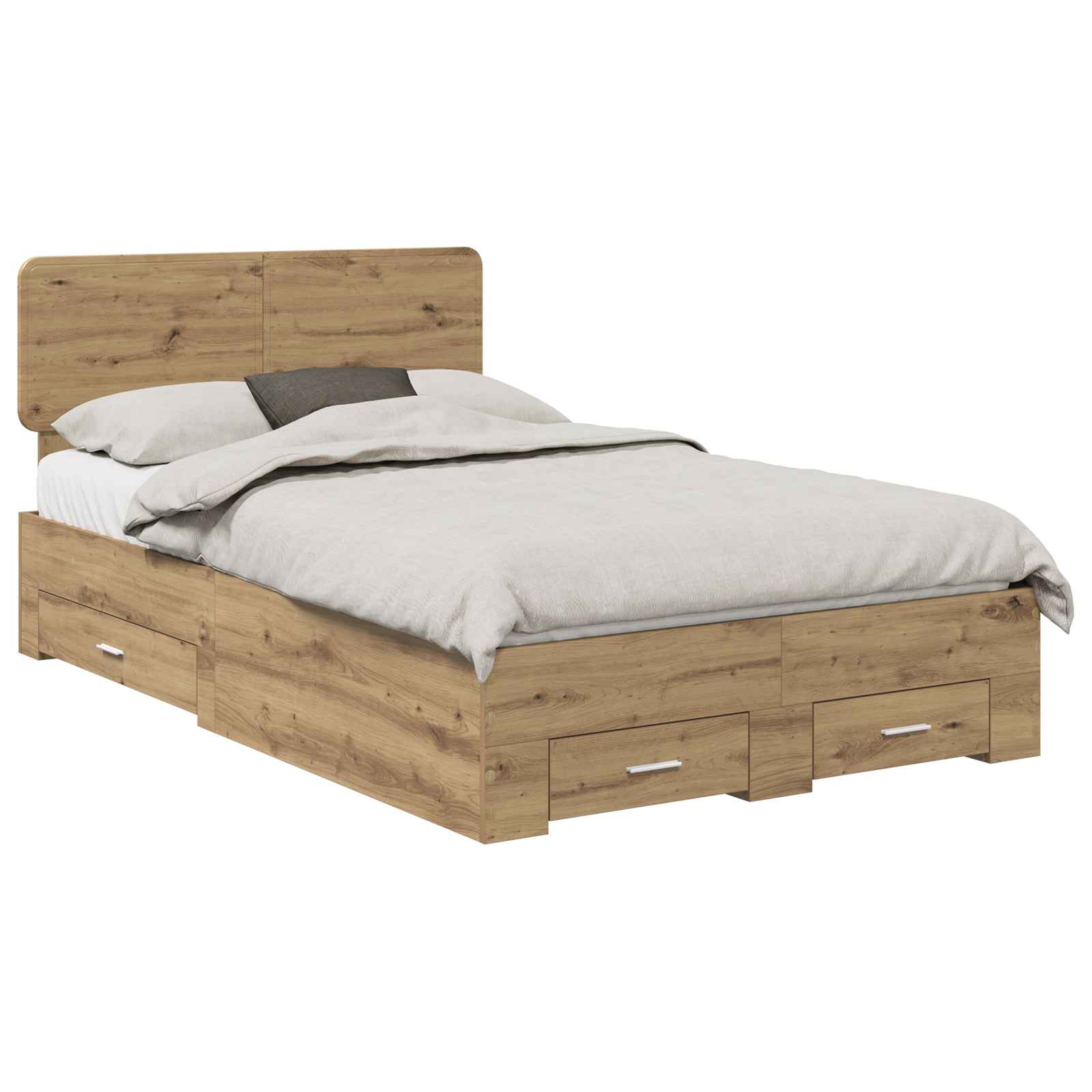 vidaXL Sängyn runko Artisan tammi 4FT Small Double Tekninen puu
