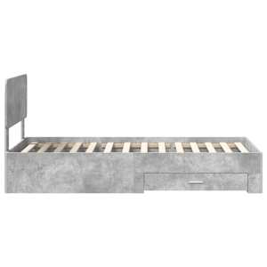 Rám postele s čelo Betonově šedá 100 x 200 cm kompozitní dřevo - obrázek 8