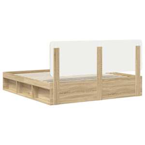 Rám postele s čelo Sonoma 200 x 200 cm Masivní borové dřevo - obrázek 9