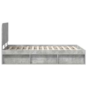 Rám postele s čelo Beton 120 x 200 cm Masivní borové dřevo - obrázek 8