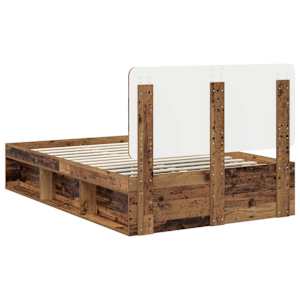 Rám postele Staré dřevo 120 x 190 cm Masivní borové dřevo - obrázek 9