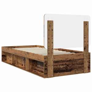 Rám postele Staré dřevo 100 x 200 cm Masivní borové dřevo - obrázek 9